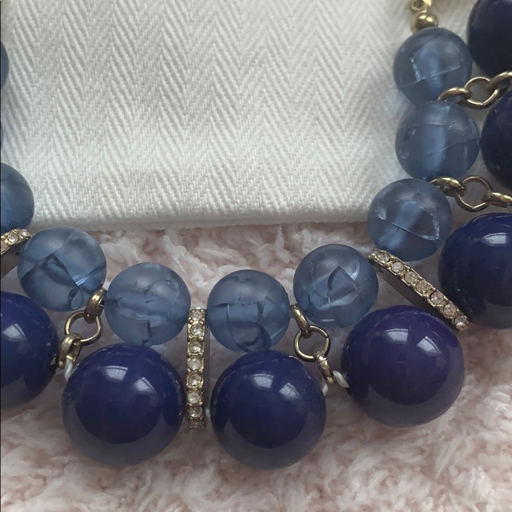 J.Crew Blued Beaded Necklace with Crystals - Picture 6 of 6